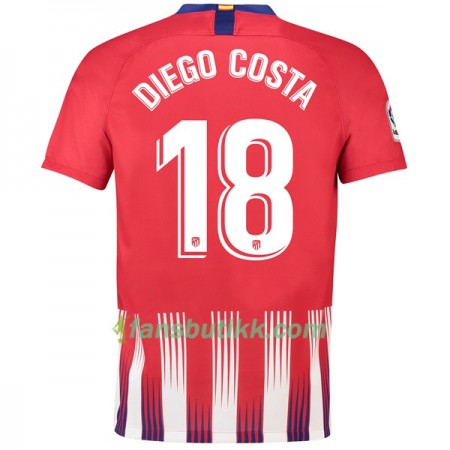 Fotballdrakt Atlético Madrid Diego Costa 18 Hjemmetrøye 2018-2019 Kortermet